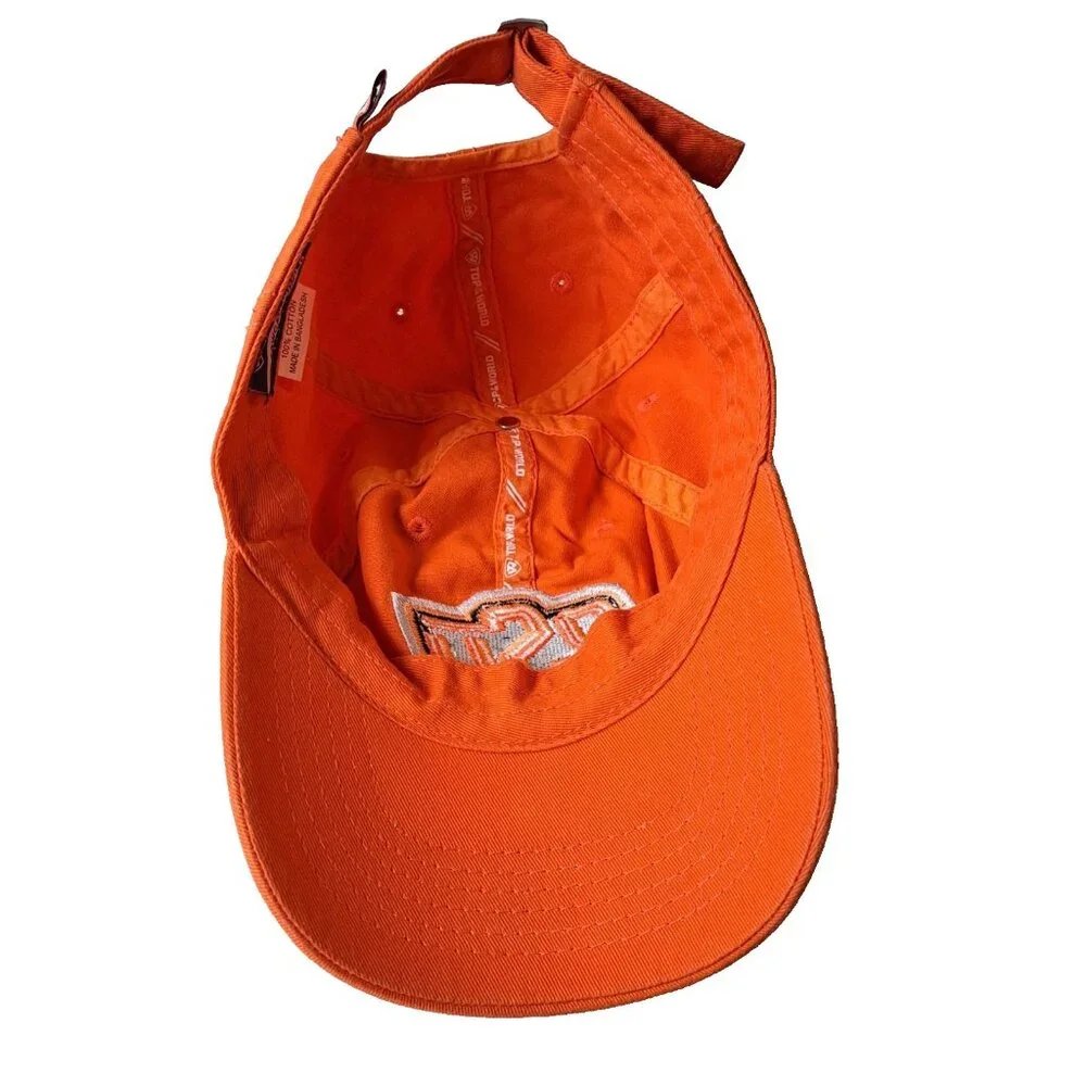 OSU Oklahoma State University Pistol Pete Tab Orange Adjust Cap Top Of The World